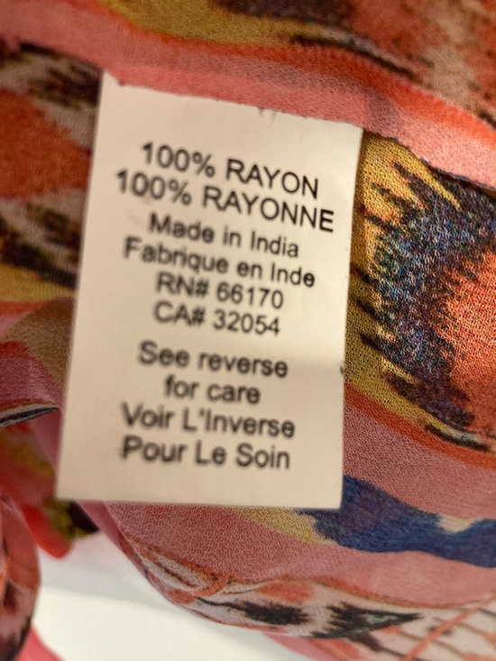 Anthropologie Tanvi Kedia Boho Batwing Sleeves Printed Women's Top - Picture 7 of 8